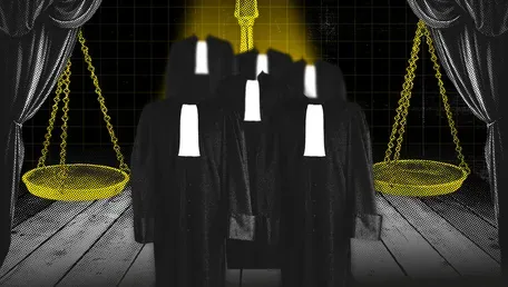 Voir Au tribunal : la grève des avocats